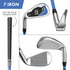 PGA TOUR® Juniors Left Handed Blue Golf Club Set by Golfgen® for Player Heights 4'8" - 5'3" | Complete Junior Golf Club Set