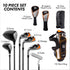 Golfgen™ PGA TOUR Youth Golf Club Set – 10-Piece Left-Handed Junior Golf Club Set for Ages 12+ – Beginner Golf Clubs for Kids with Lightweight Stand Bag, Hybrid, Wedge & Mallet Putter