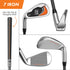 PGA TOUR® Juniors Left Handed Orange Golf Club Set by Golfgen® for Player Heights 5'3" - 5'10" | Complete Junior Golf Club Set