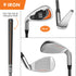PGA TOUR® Juniors Left Handed Orange Golf Club Set by Golfgen® for Player Heights 5'3" - 5'10" | Complete Junior Golf Club Set