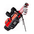 Golfgen™ PGA Tour G1 Series Kids Left Handed Golf Club Set With 6 Clubs, Stand Golf Bag & 10 Total Pieces | Golf Clubs and Sets for Heights 4'1" - 4'8" | Complete Golf Club Sets | Young Men & Women Golf Clubs Ages 5-8