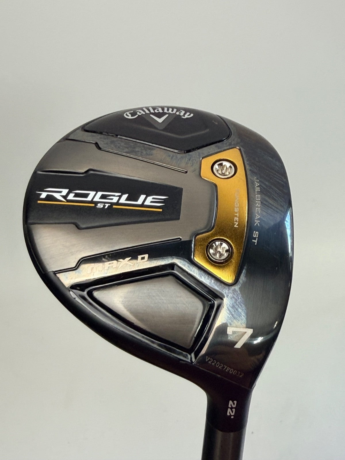 Callaway Rogue ST Max D 7 Wood 22° Cypher Black 40g Senior Flex