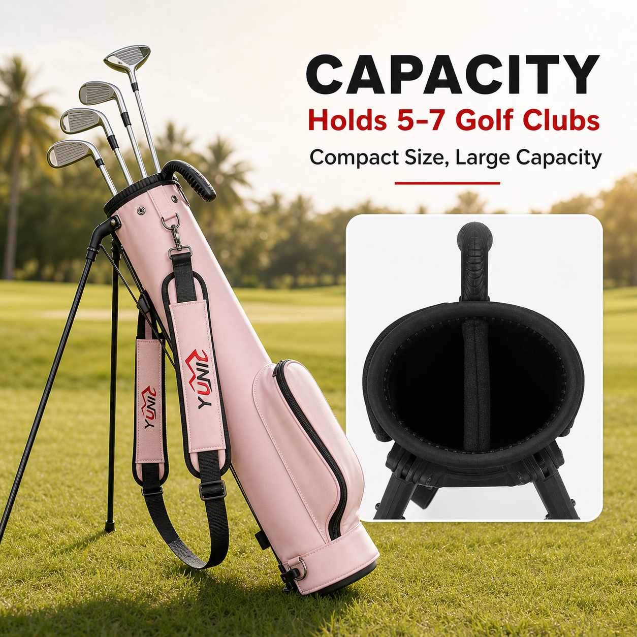 Golf Stand Bag – Lightweight, 3 Colors
