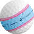 TaylorMade 2022 Tour Response Golf Balls White Blue Pink