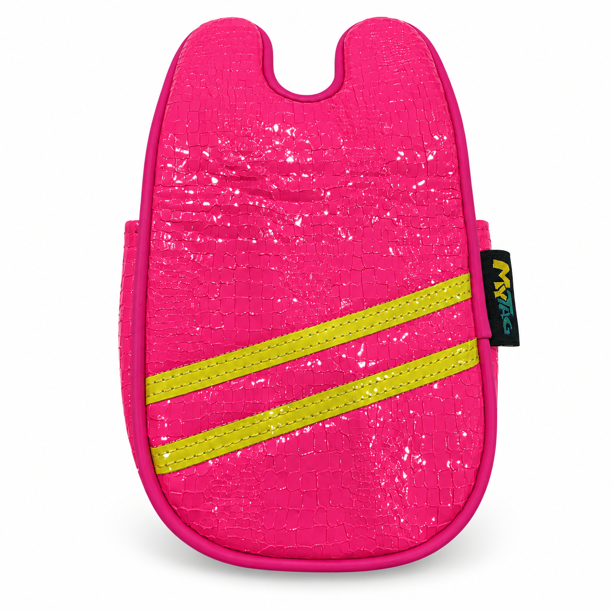 Pink & Yellow Stripe DF3 Center-Shaft Mallet Putter Cover