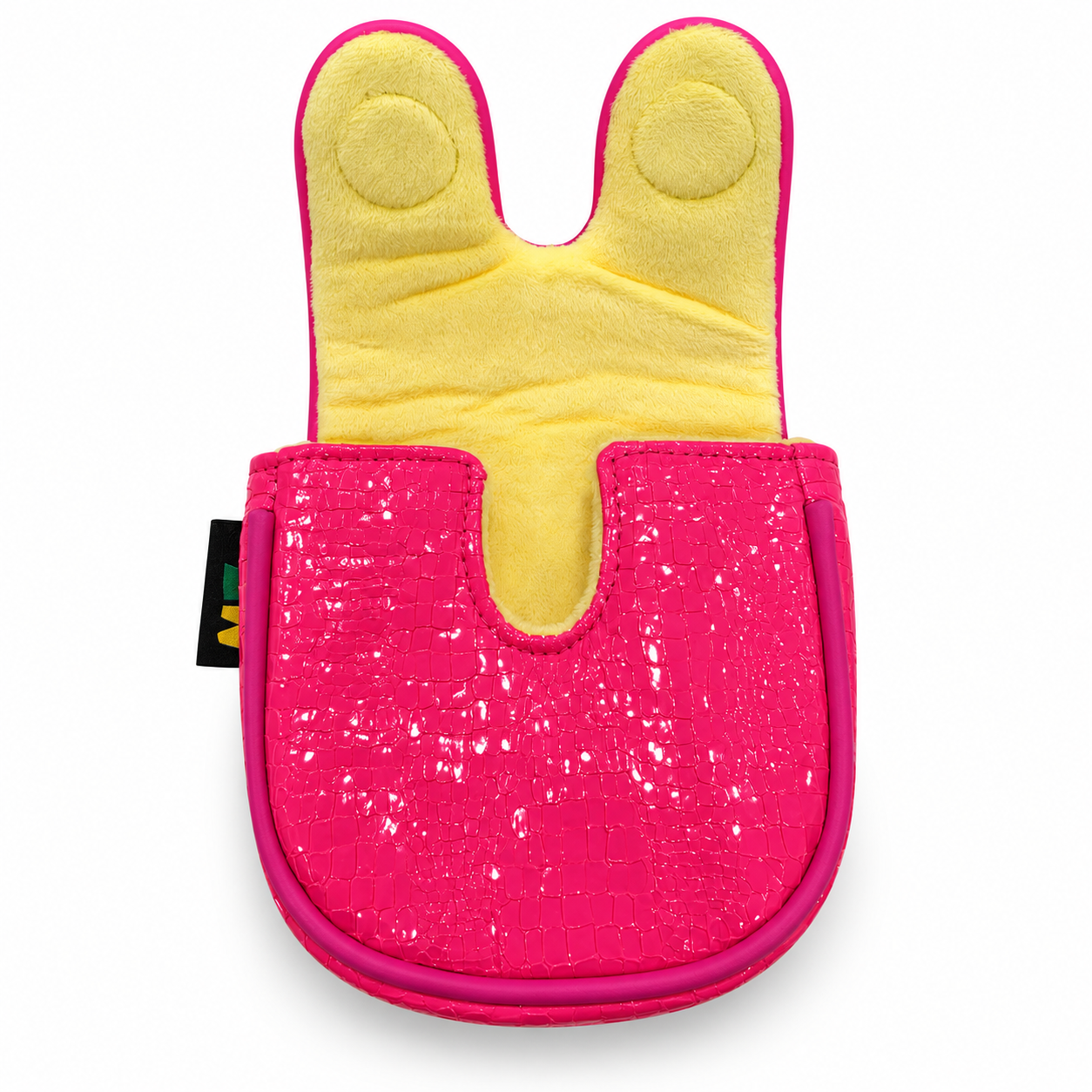 Pink & Yellow Stripe DF3 Center-Shaft Mallet Putter Cover