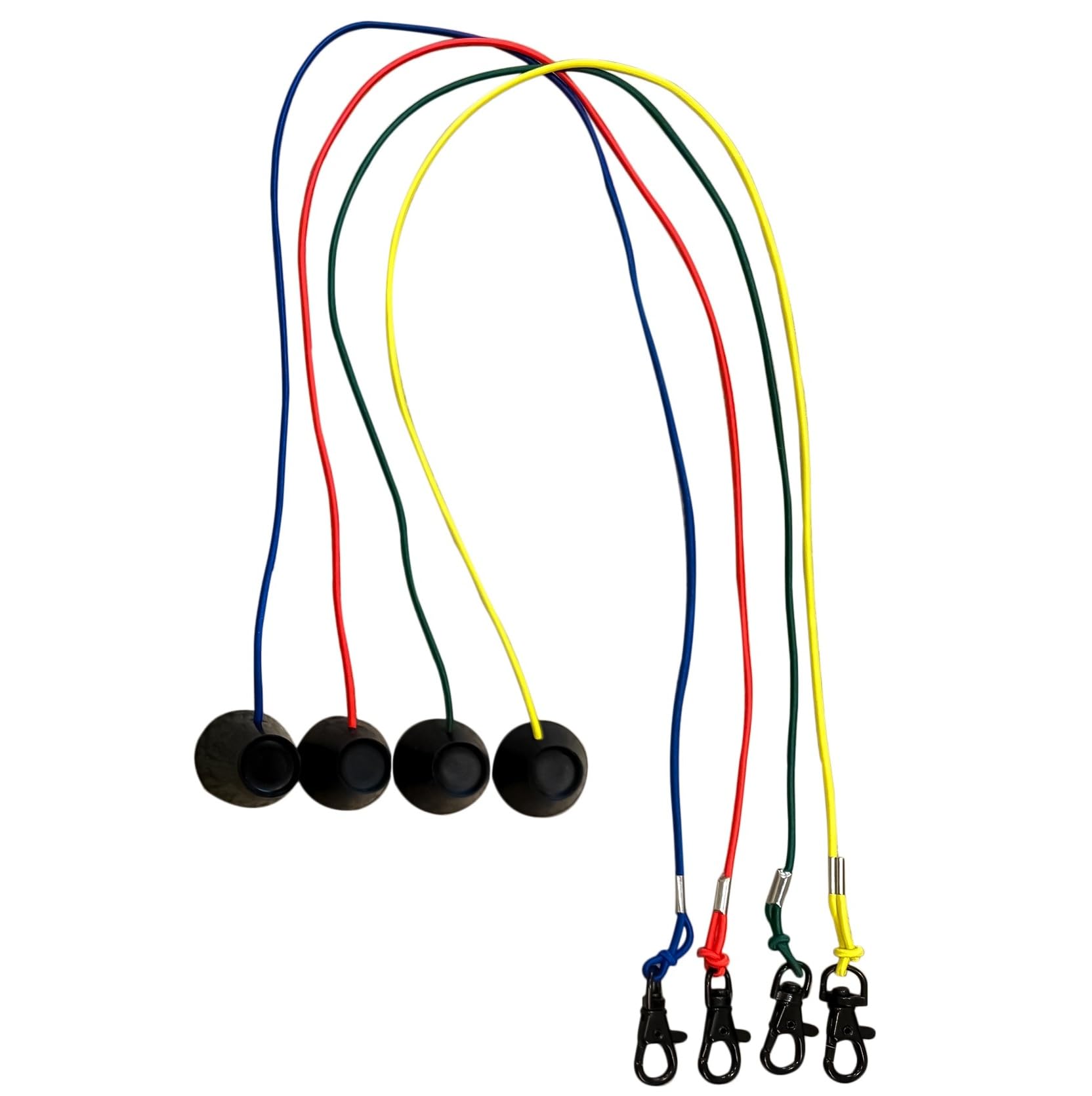 2FT Golf Simulator Tees - Durable Silicone Sim Tees with Bungee Cord and Swivel Clip