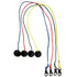 2FT Golf Simulator Tees - Durable Silicone Sim Tees with Bungee Cord and Swivel Clip