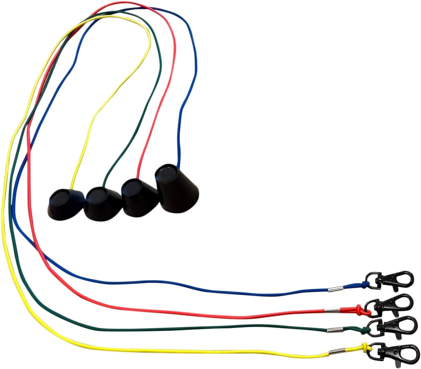 3FT Golf Simulator Tees - Durable Silicone Sim Tees with Bungee Cord and Swivel Clip