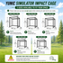 YUNIC Golf Driving Cage with Metal Frame and Simulator Impact Screen