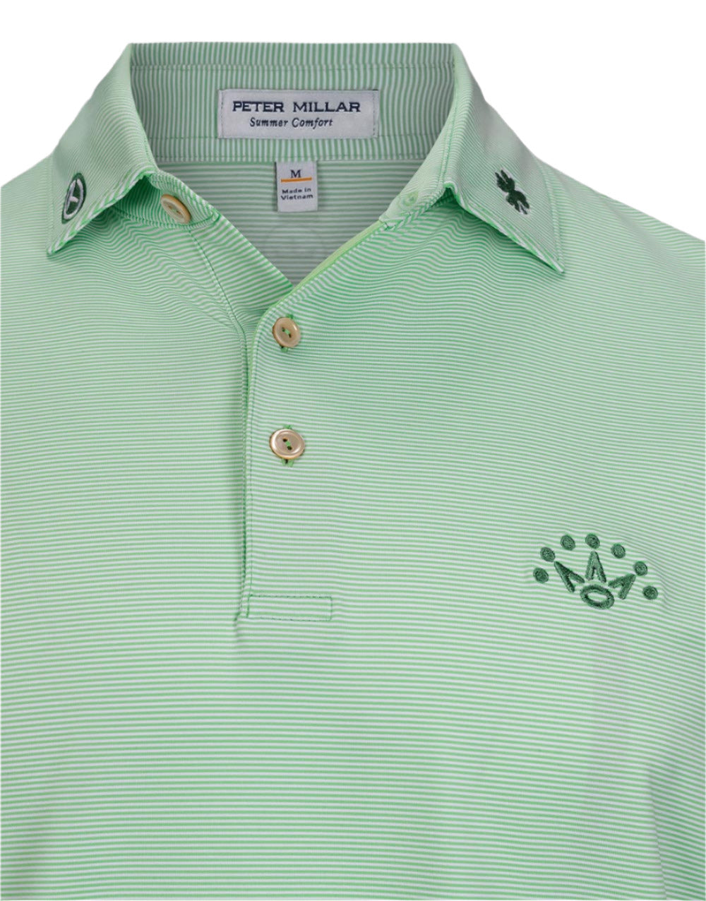 Scotty Cameron - Striped 7 Point Crown & Clover Polo Shirt