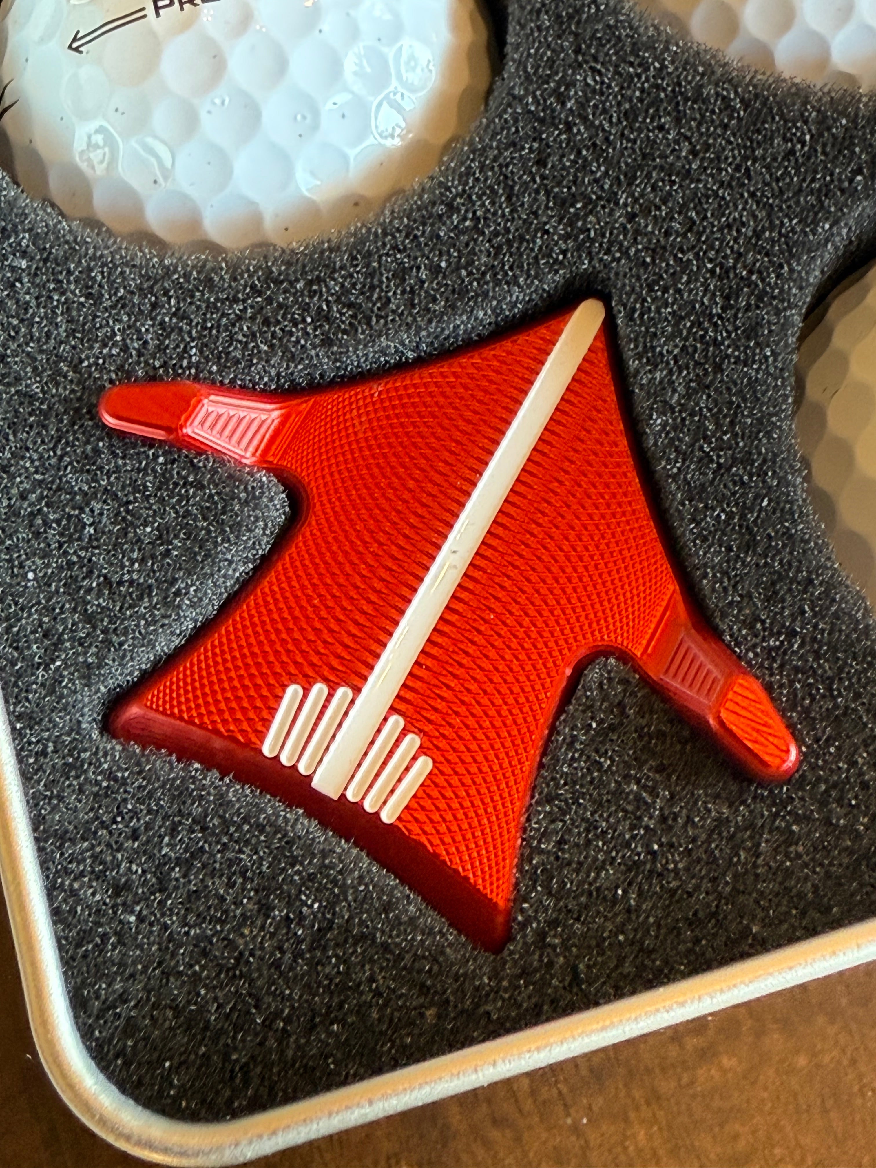 Scotty Cameron Red Aero Alignment Tool Putting Set