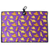 Purple Dino Chicken Nugget Golf Towel | 24” x 16” Microfiber Towel | Magnetic Clip & Carabiner | Premium Golf Accessory