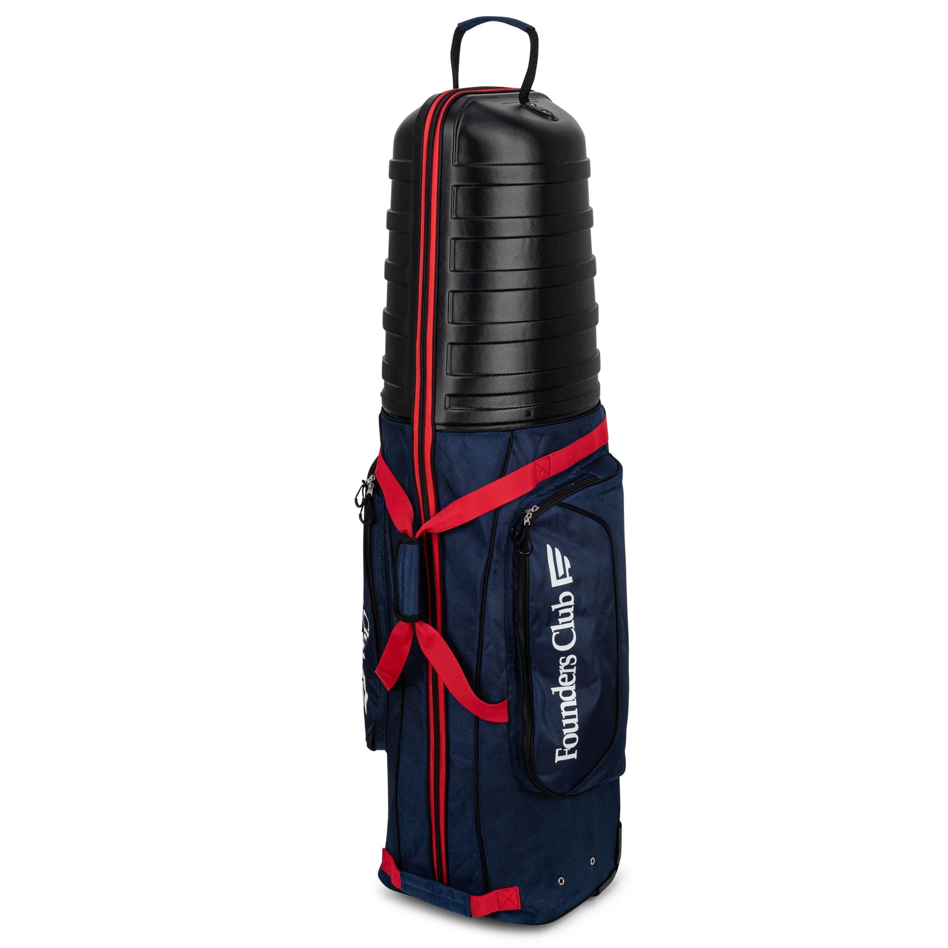 Founders Club Golf Travel Bag with Wheels - Lightweight Travel Cover & Case for Airlines - Club Protection with ABS Hard Top & Standup Pole Stiffening System