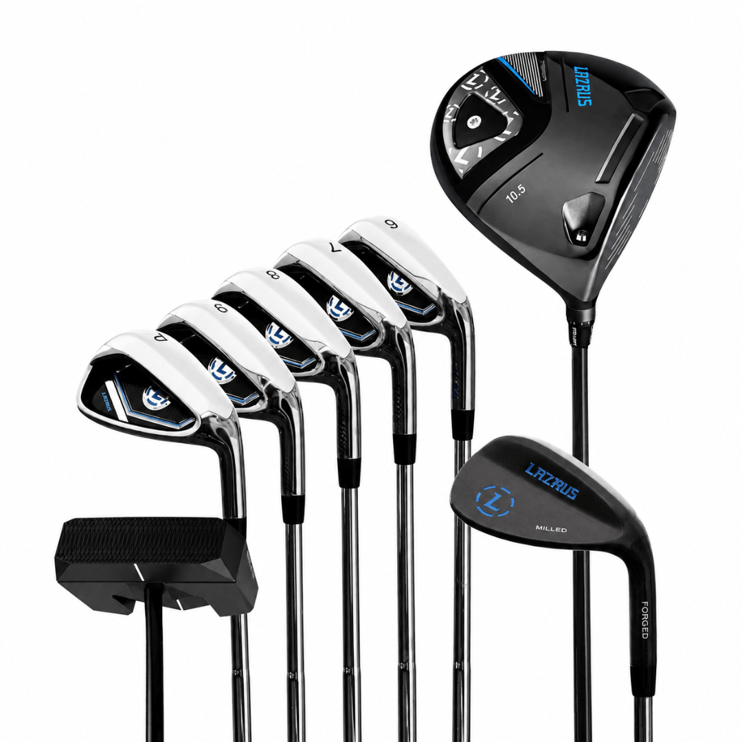 Lazrus Golf 8 pc Set - LAZ2 Driver, 6-PW Irons, 52° Wedge, Putter