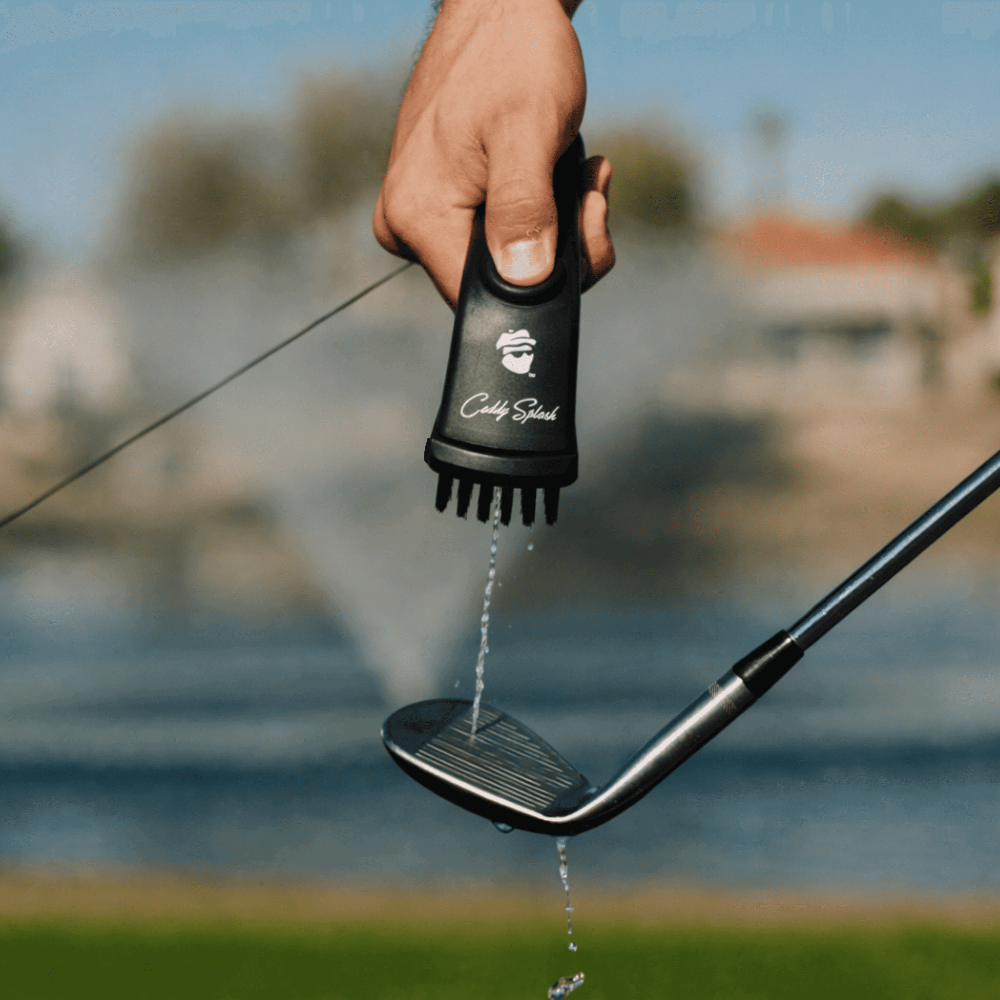 Golf Club Water Brush Pro Cleaner - Black