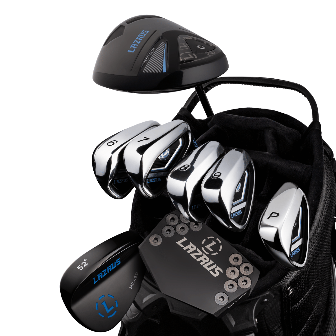 Lazrus Golf 8 pc Set - LAZ2 Driver, 6-PW Irons, 52° Wedge, Putter