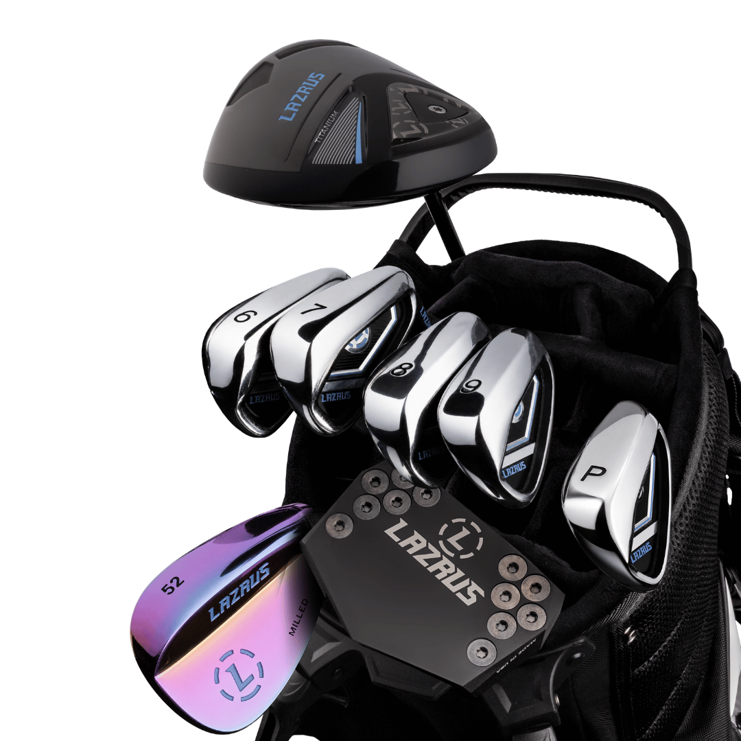 Lazrus Golf 8 pc Set - LAZ2 Driver, 6-PW Irons, 52° Wedge, Putter