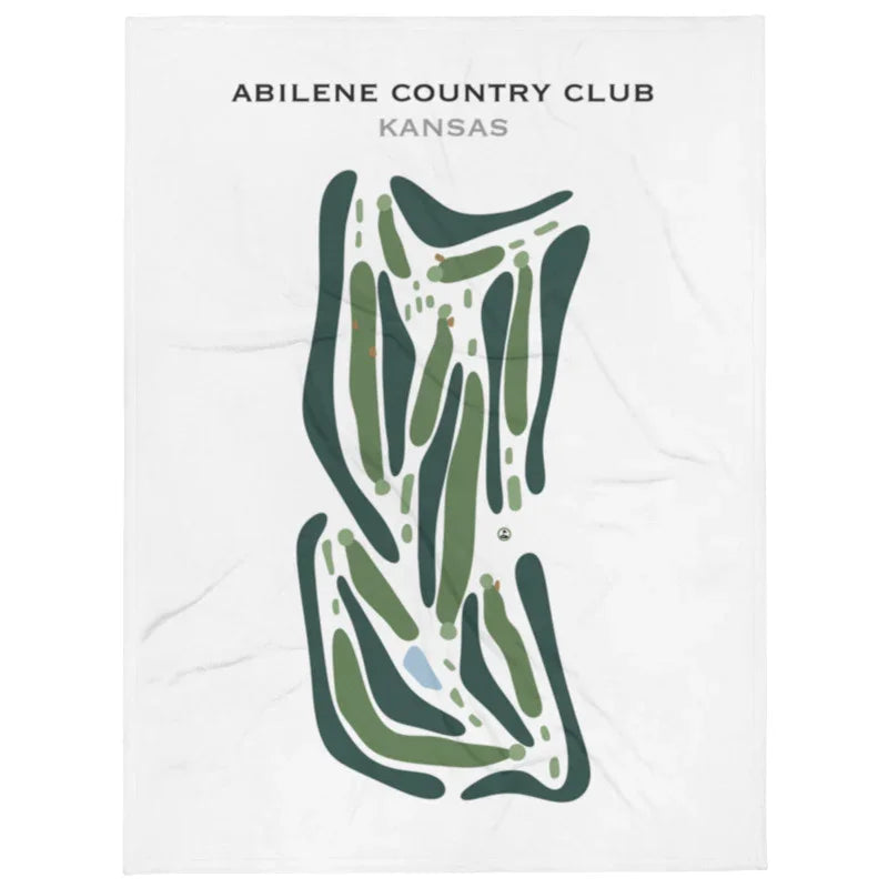 Abilene Country Club, Kansas - Printed Golf Course