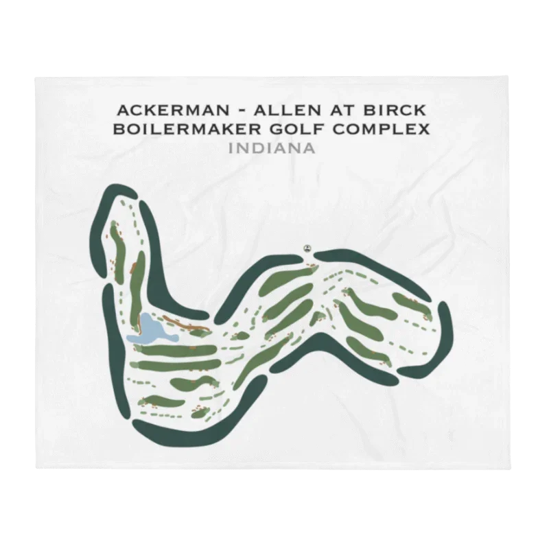 Ackerman-Allen at Birck Boilermaker Golf Complex, Indiana - Printed Golf Courses