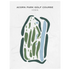 Acorn Park Golf Course, Iowa - Printed Golf Course