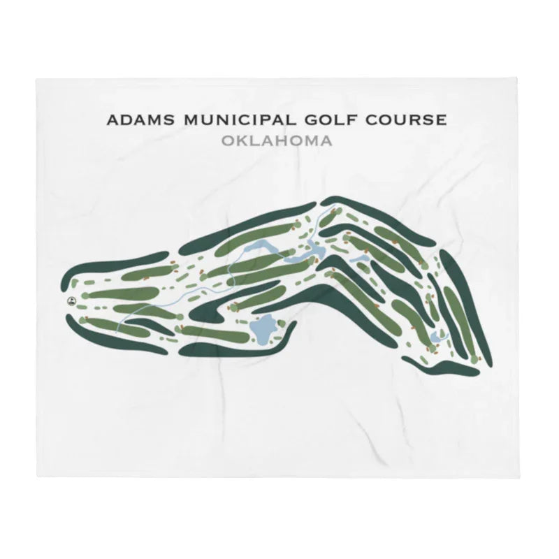 Adams Municipal Golf Course, Oklahoma - Printed Golf Course
