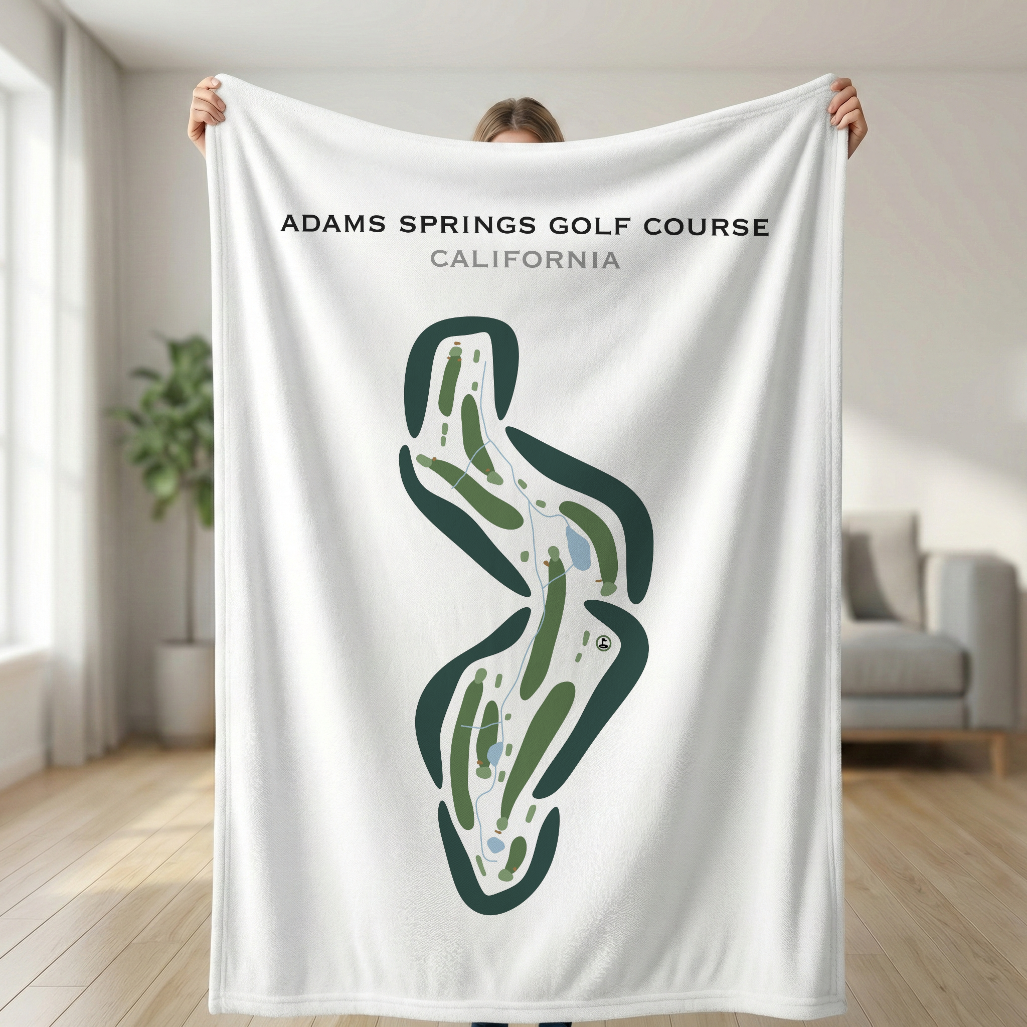 Adams Springs Golf Course, California - Printed Golf Courses