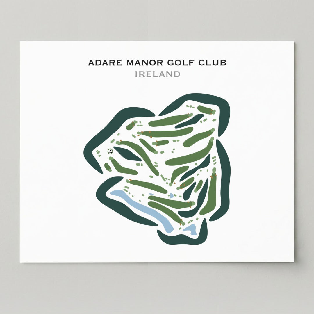 Adare Manor Golf Club, Ireland - Printed Golf Courses