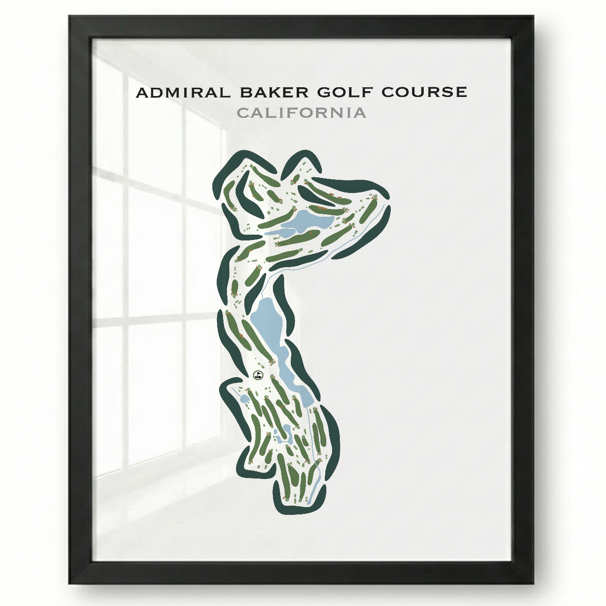 Admiral Baker Golf Course, California - Printed Golf Courses