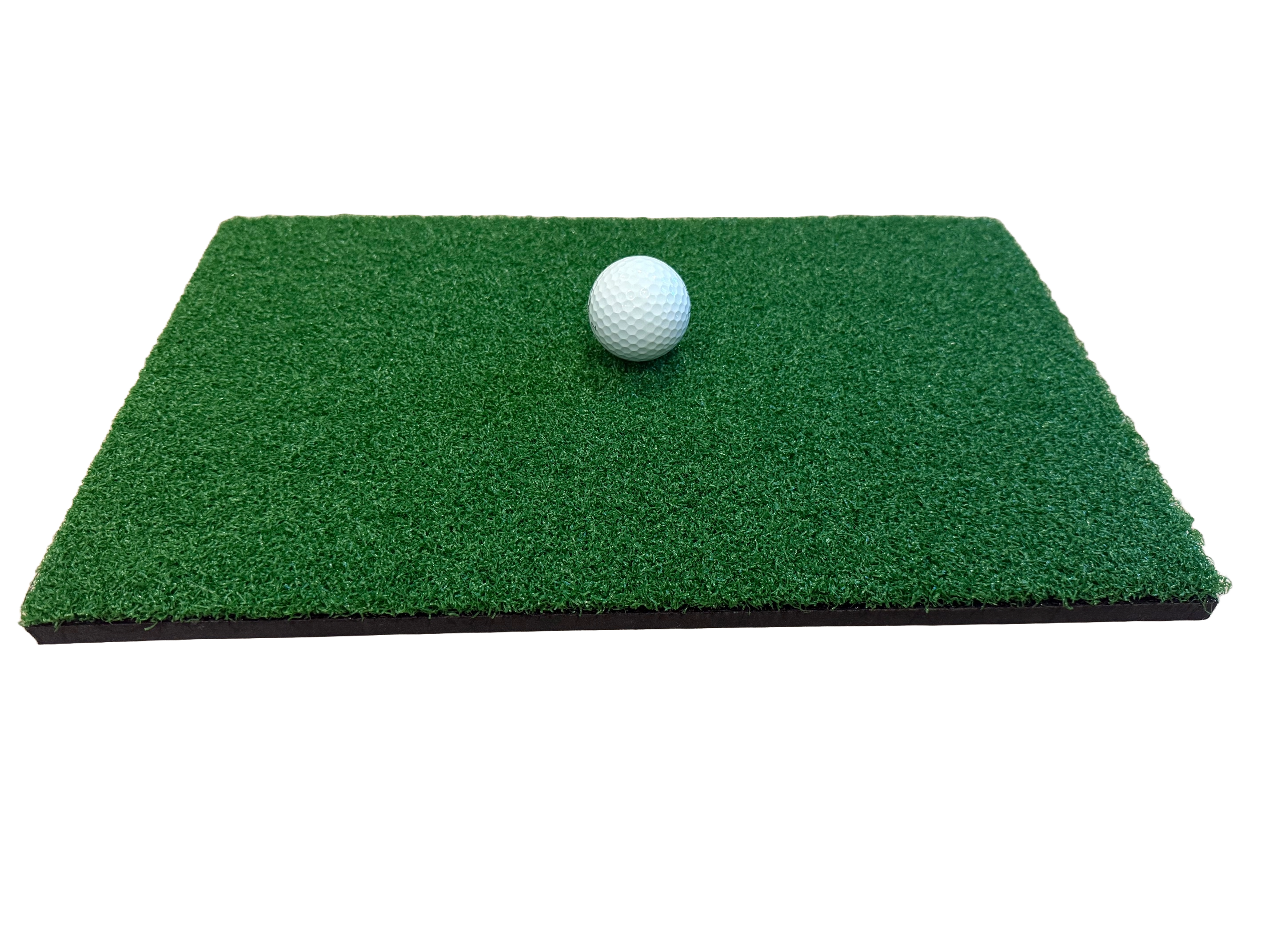Golf Chipping Mat (16in x 10in) - Portable Practice Hitting Mat for Home with Real Turf