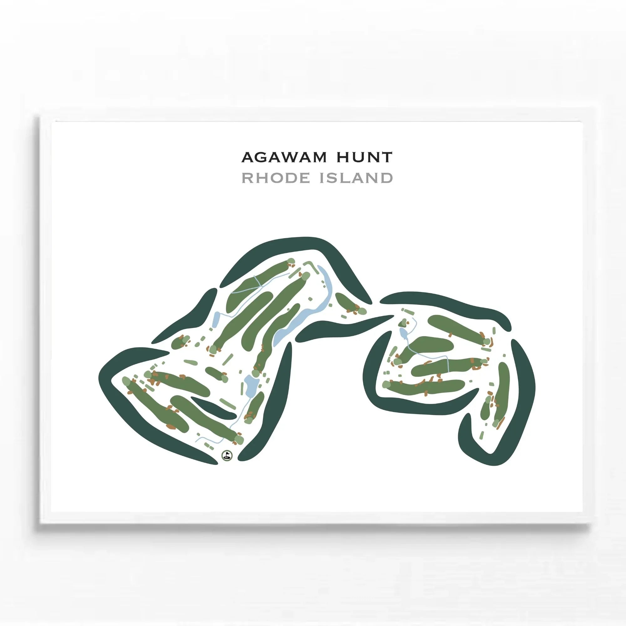 Agawam Hunt, Rhode Island - Printed Golf Courses
