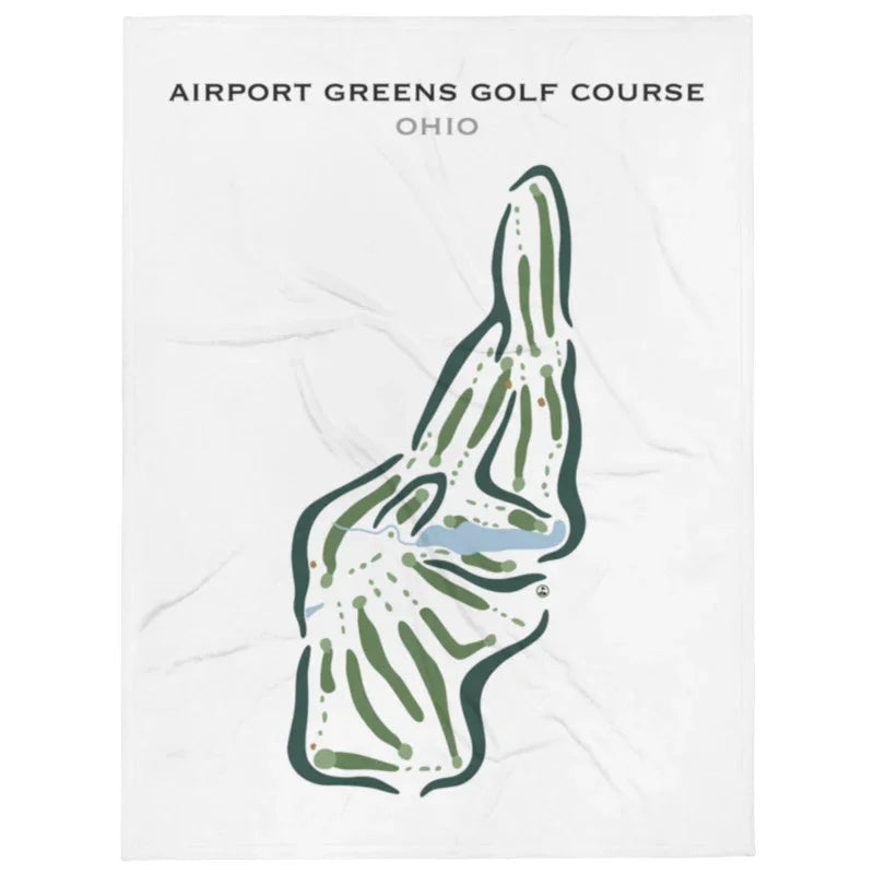 Airport Greens Golf Course, Ohio - Printed Golf Courses