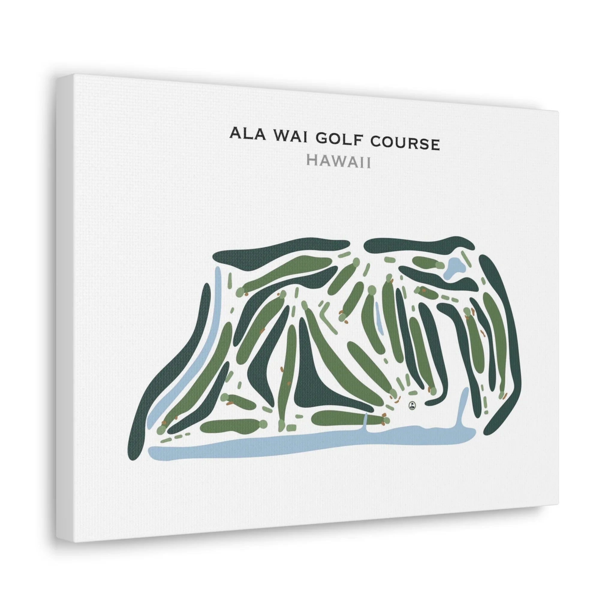 Ala Wai Golf Course, Hawaii - Printed Golf Course