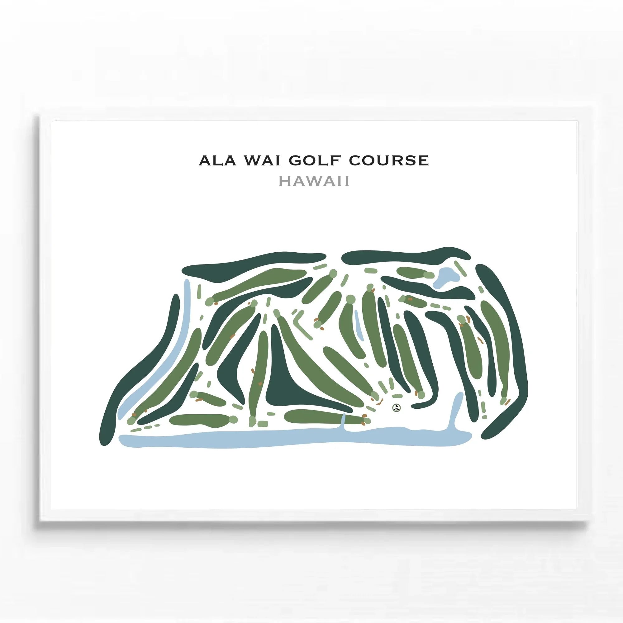 Ala Wai Golf Course, Hawaii - Printed Golf Course