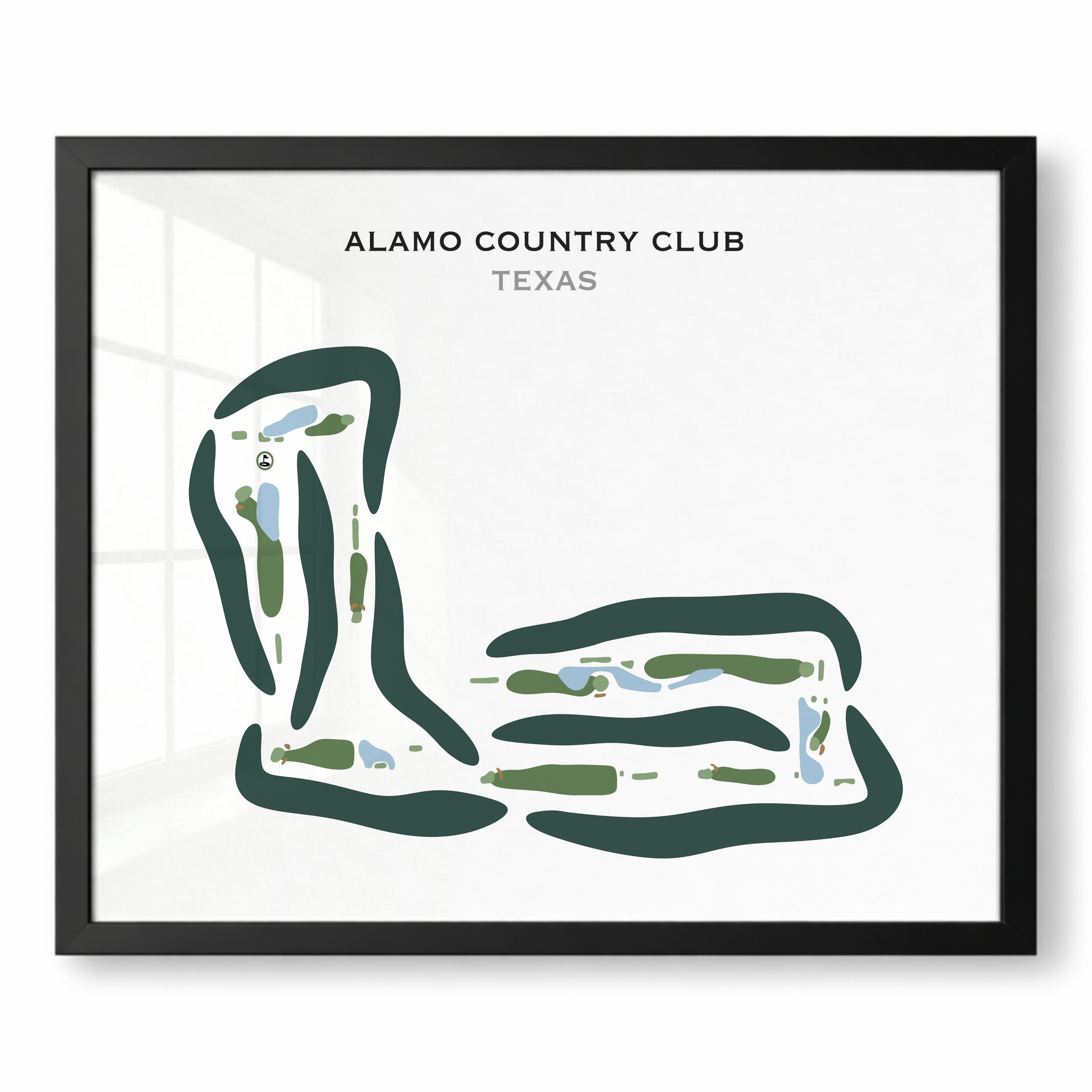Alamo Country Club, Texas - Printed Golf Courses