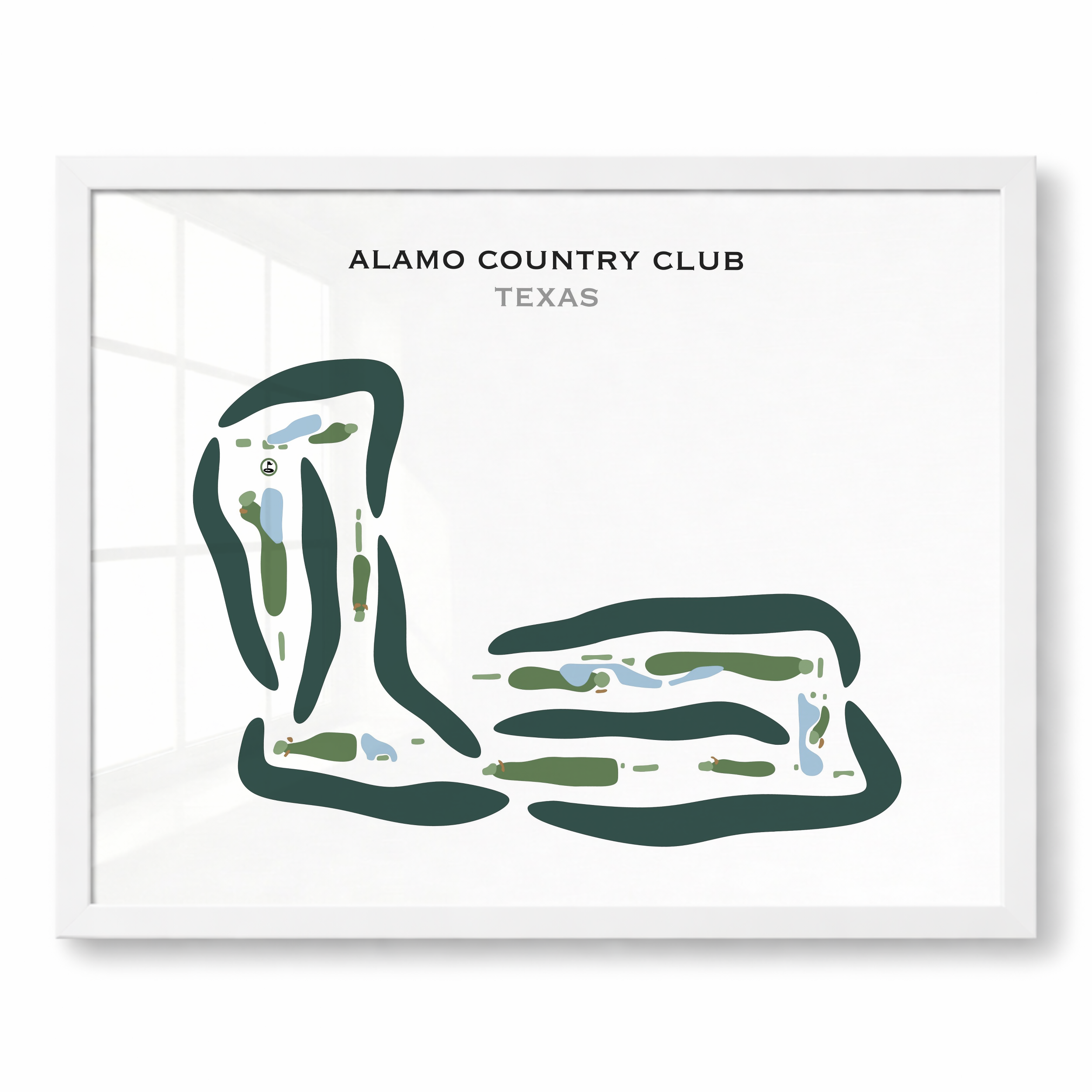 Alamo Country Club, Texas - Printed Golf Courses