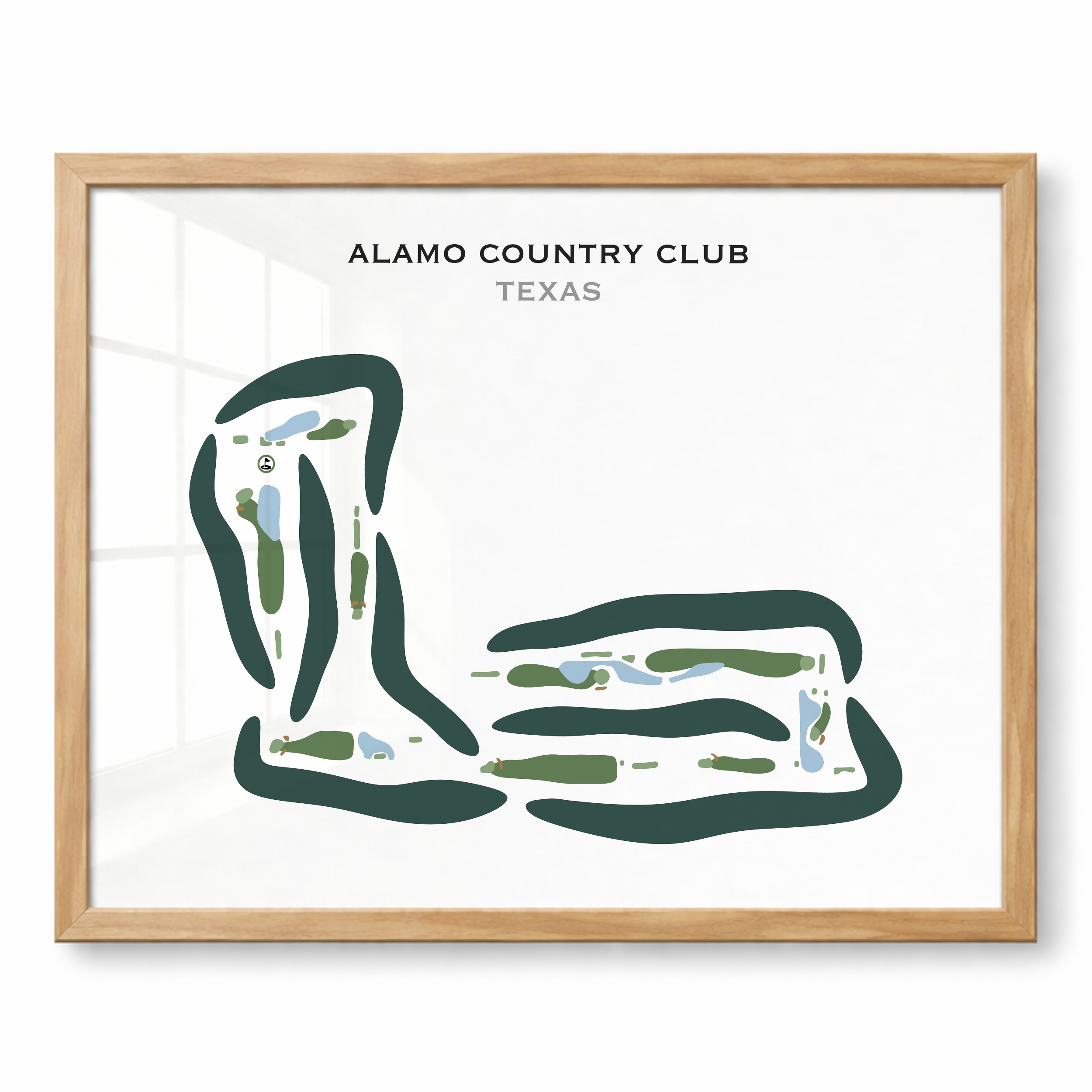 Alamo Country Club, Texas - Printed Golf Courses