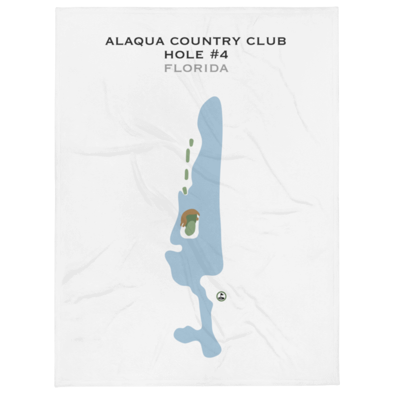 Alaqua Country Club - Hole #4, Florida - Printed Golf Courses