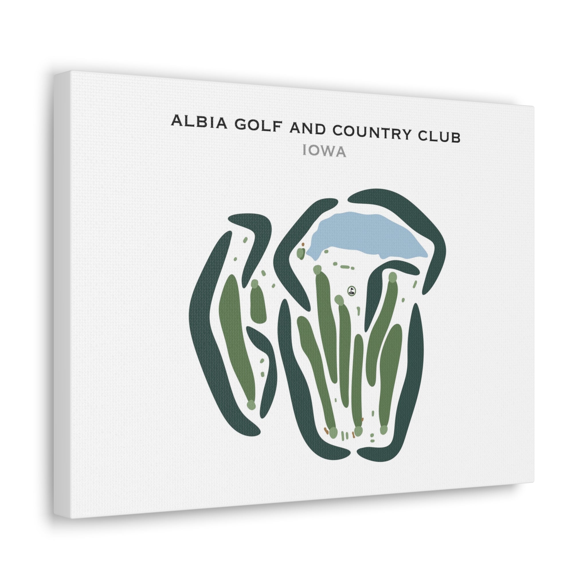 Albia Golf & Country Club, Iowa - Printed Golf Courses