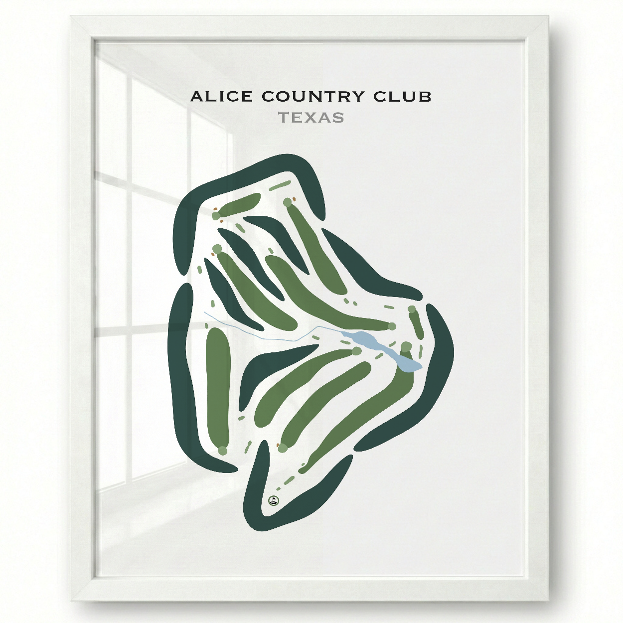Alice Country Club, Texas - Printed Golf Courses