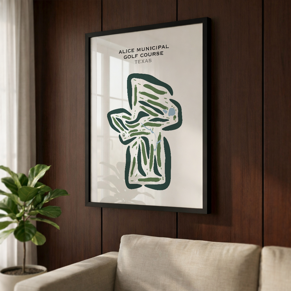 Alice Municipal Golf Course, Texas - Printed Golf Courses