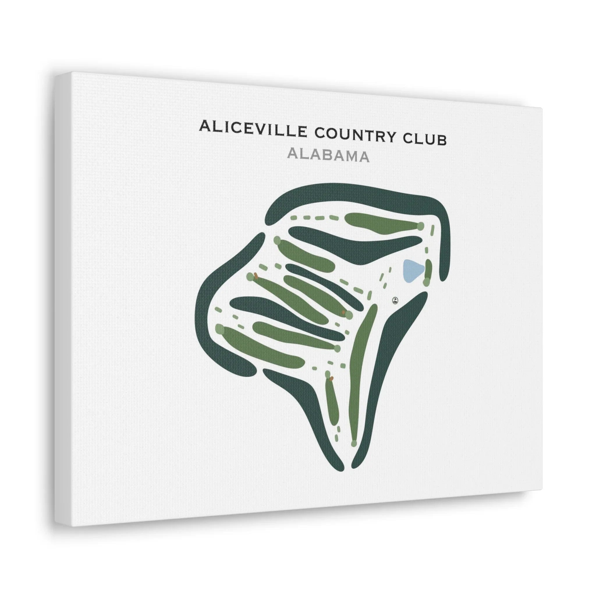 Aliceville Country Club, Alabama - Printed Golf Course