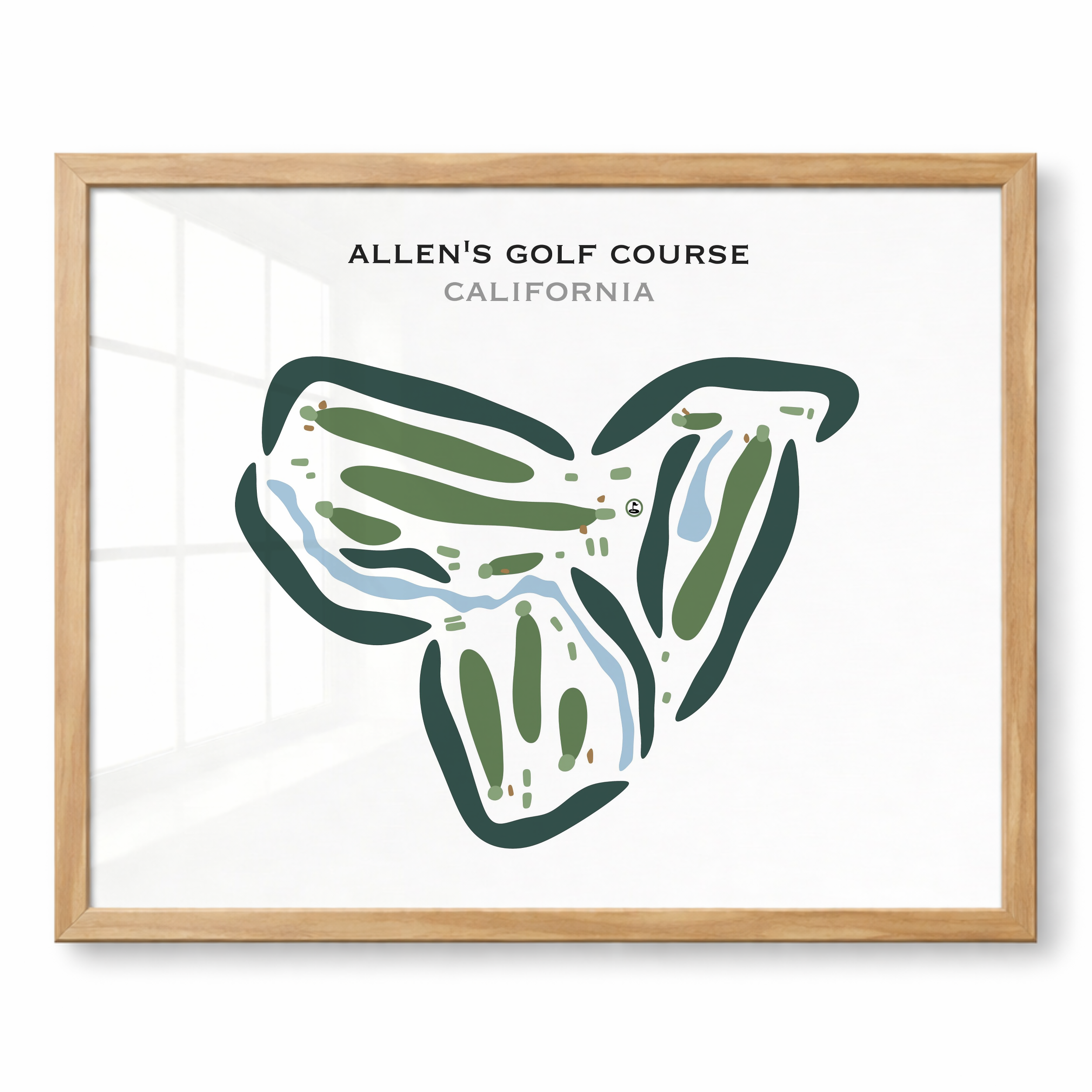 Allen's Golf Course, California - Printed Golf Courses