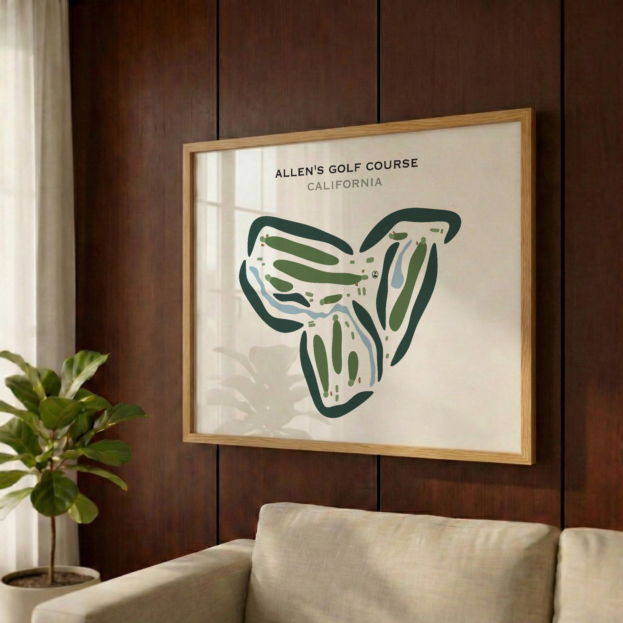 Allen's Golf Course, California - Printed Golf Courses