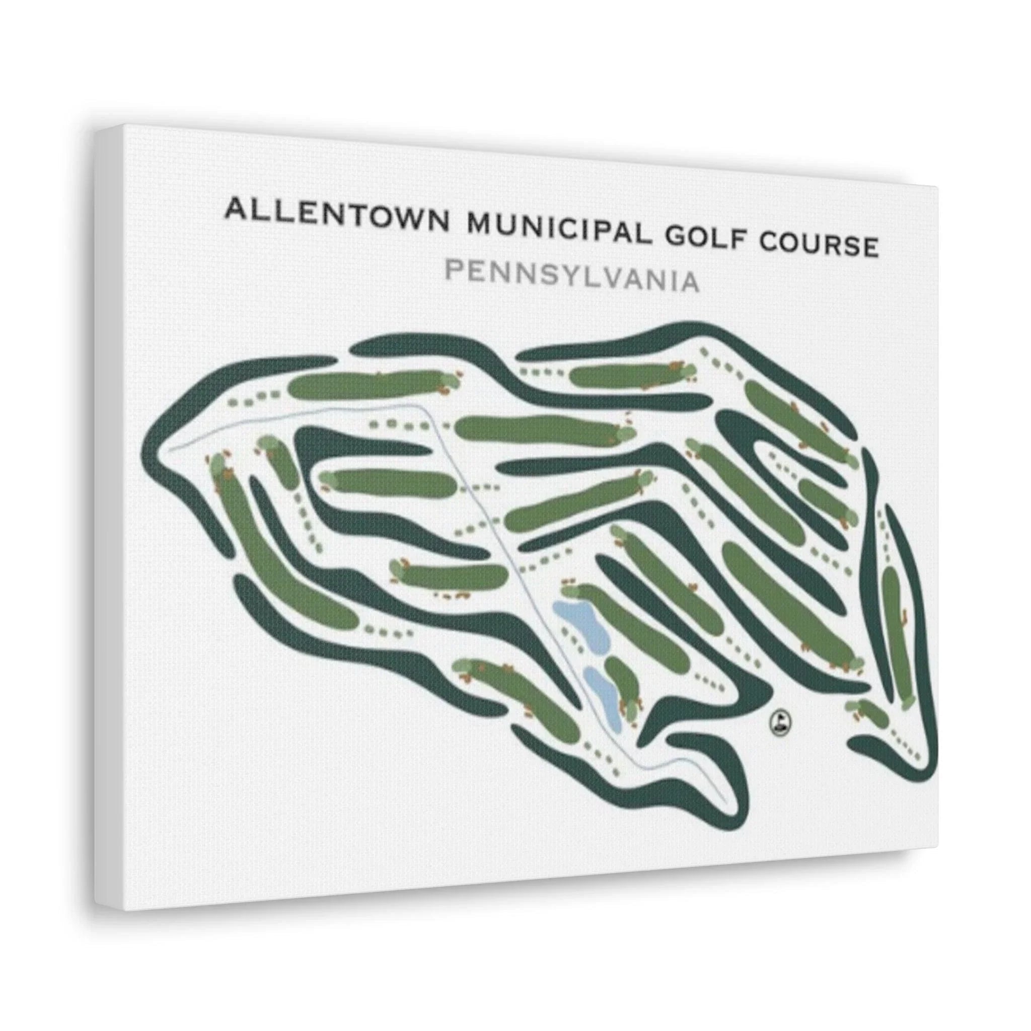 Allentown Municipal Golf Course, Pennsylvania - Printed Golf Courses