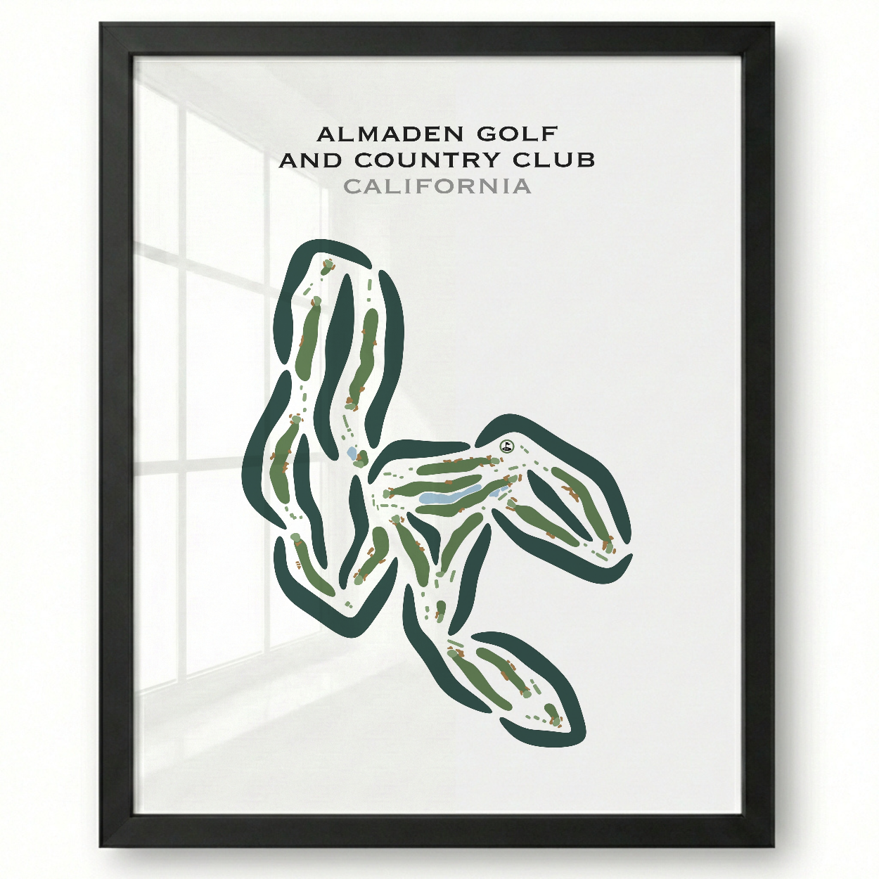 Almaden Golf & Country Club, California - Printed Golf Course