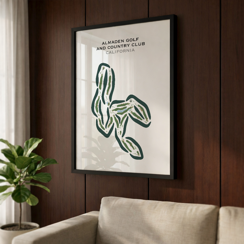 Almaden Golf & Country Club, California - Printed Golf Course