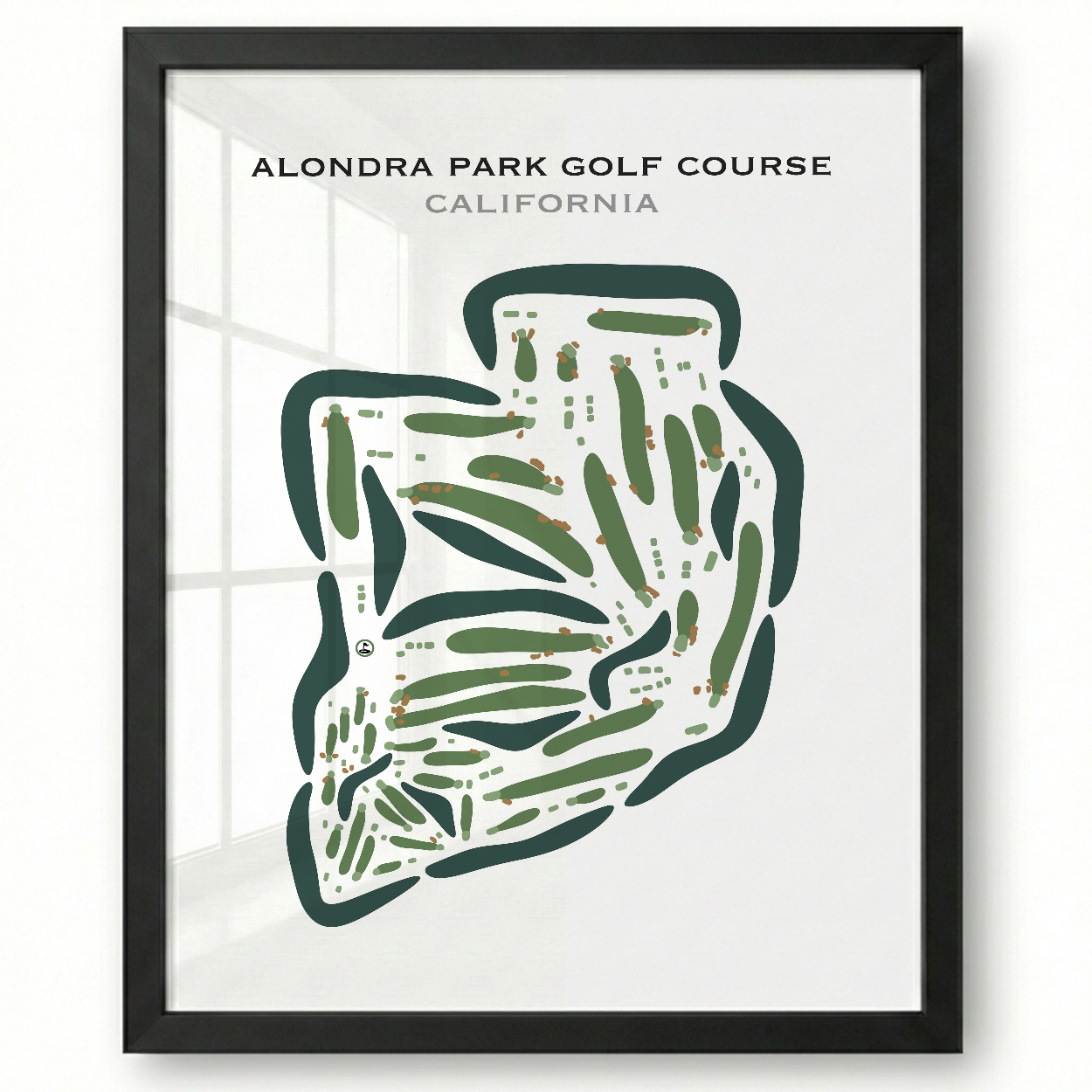 Alondra Park Golf Course, California - Printed Golf Courses