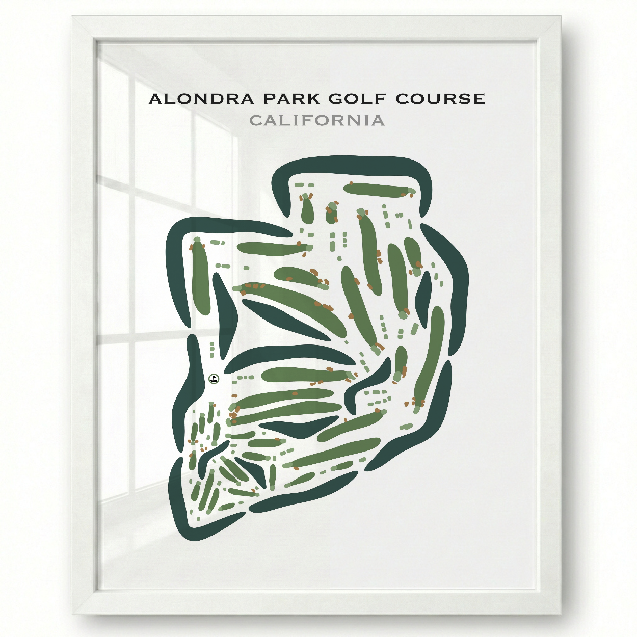 Alondra Park Golf Course, California - Printed Golf Courses
