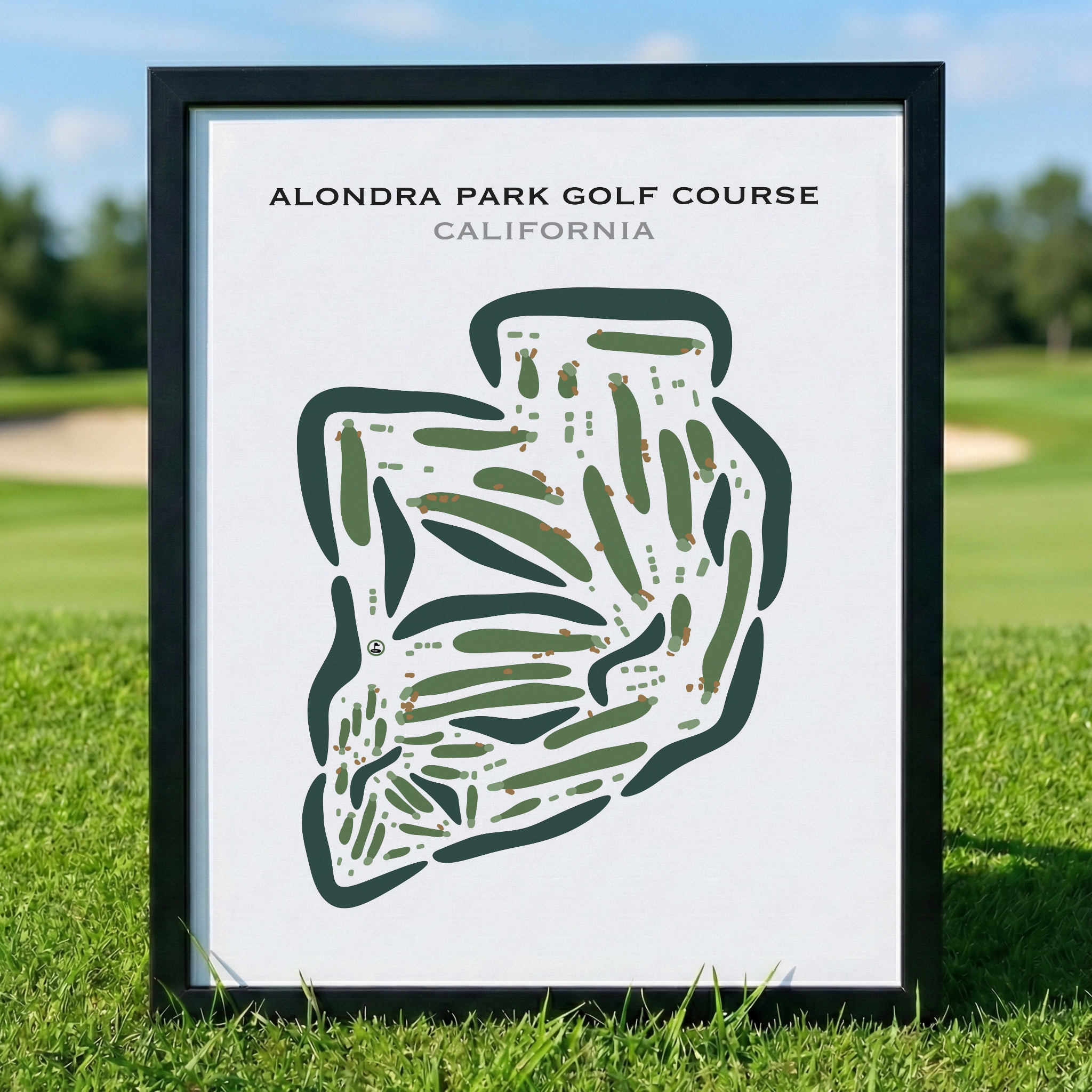 Alondra Park Golf Course, California - Printed Golf Courses